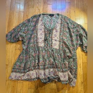 Papillon Blanc Multicolor Paisley Tunic #338